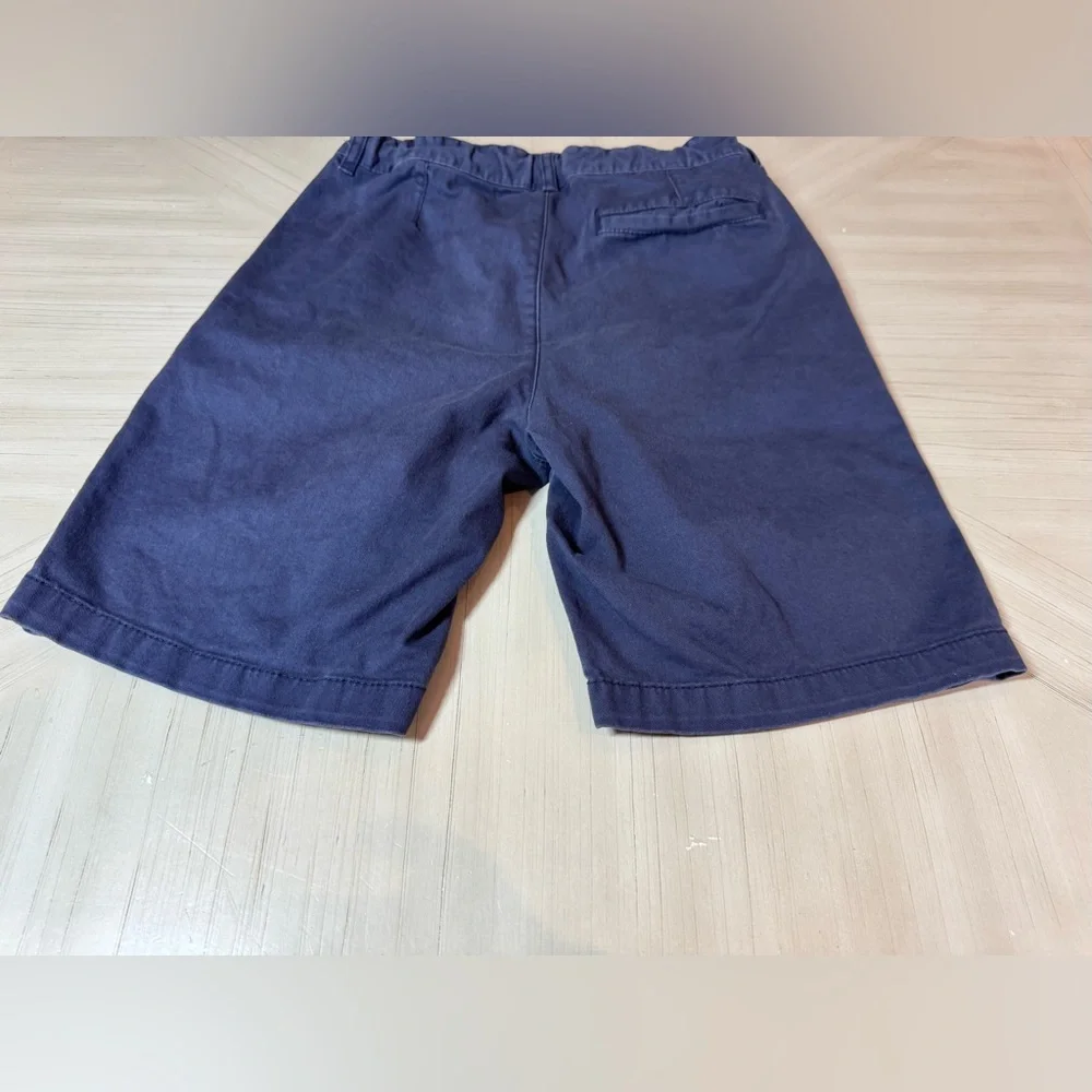 Old Navy Boys Twill Shorts Navy Blue Adjustable Waist Flex - Size 14